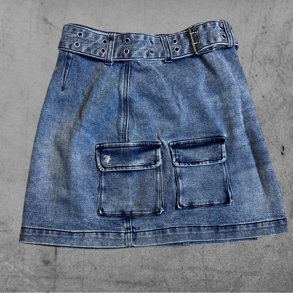 NWT Juicy Couture Cargo Jean Skirt Size - Picture 3 of 5